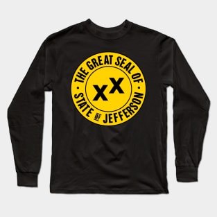 State Of Jefferson Golden Seal Long Sleeve T-Shirt